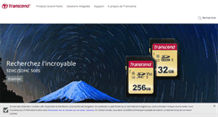 Desktop Screenshot of fr.transcend-info.com