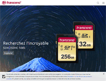 Tablet Screenshot of fr.transcend-info.com