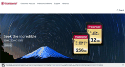 Desktop Screenshot of ca.transcend-info.com