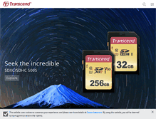 Tablet Screenshot of ca.transcend-info.com